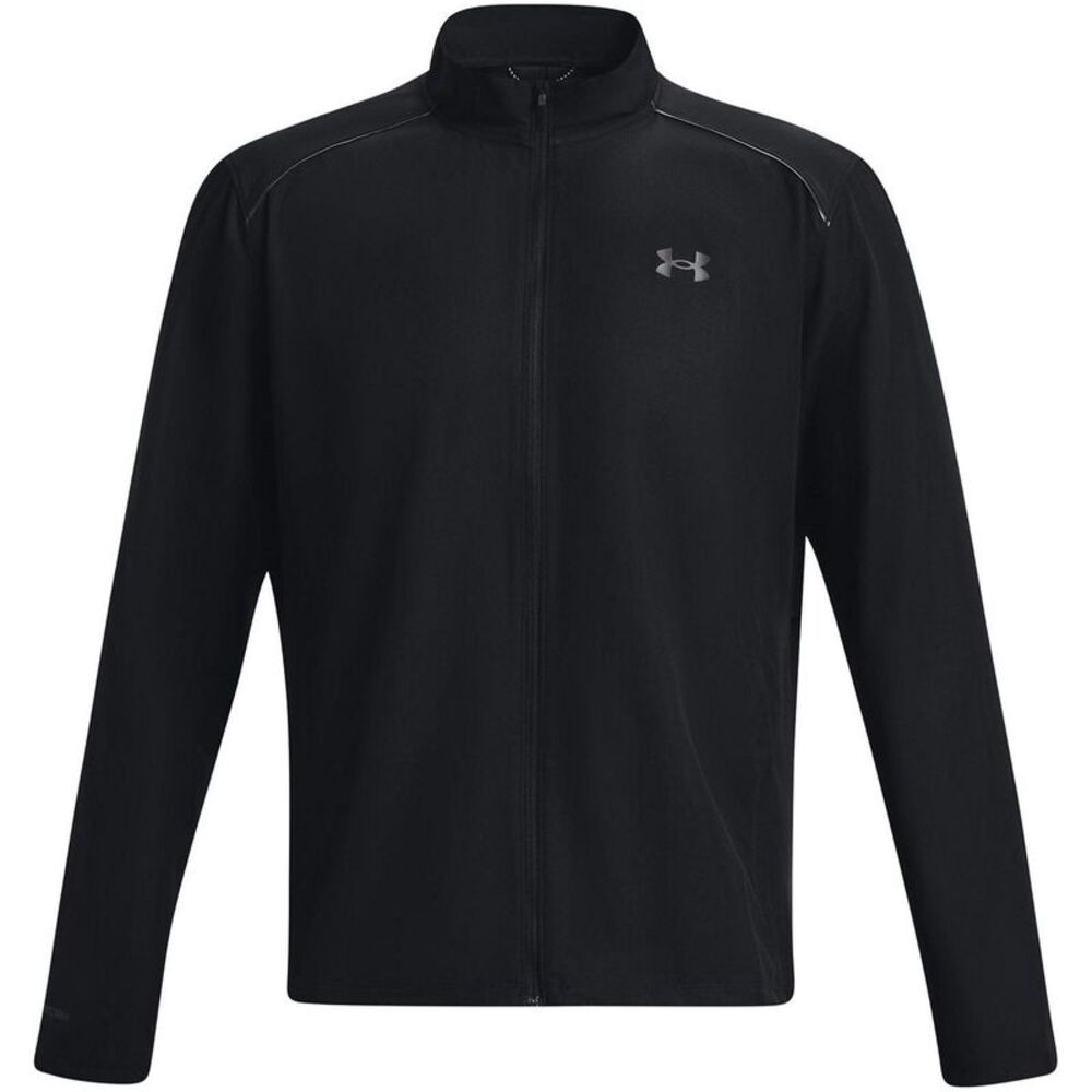 Under Armour Mens Storm Run Logo Full Zip Jacket / Black